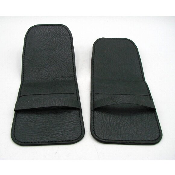 Set 2 Black Manicure Makeup Cosmetic Art Brush Jewelry Travel Pouch Cases Small - Picture 1 of 8